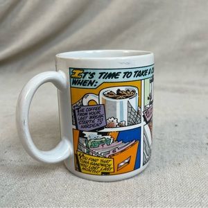 Vintage Coffee Break Humor Mug